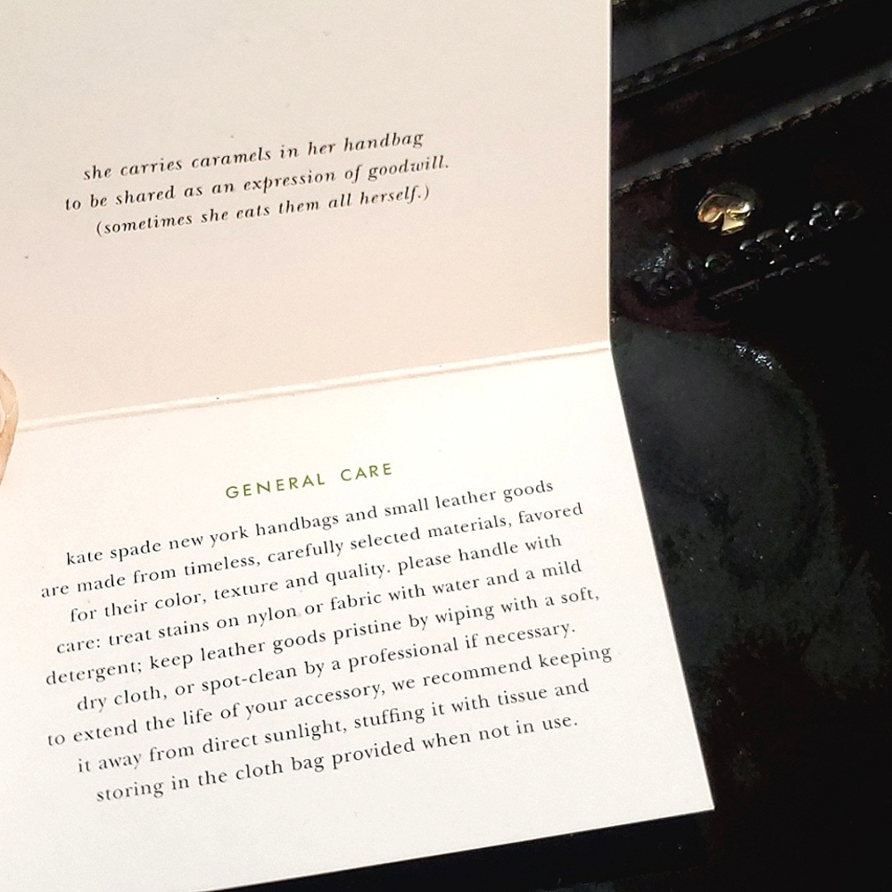 Kate Spade Black Patent Leather Purse - Picture 7 of 14